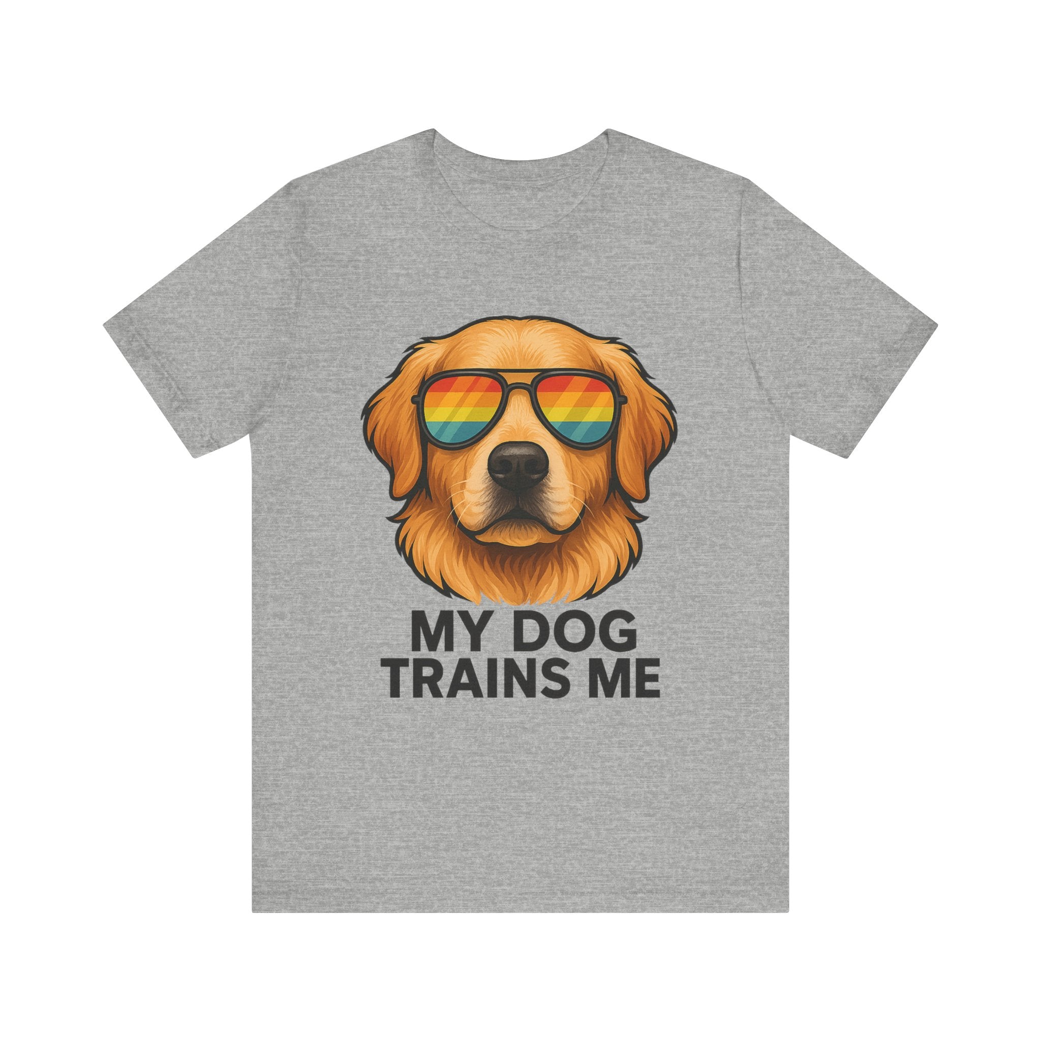 My Dog Trains Me T-Shirt | Funny Golden Retriever Tee for Dog Lovers