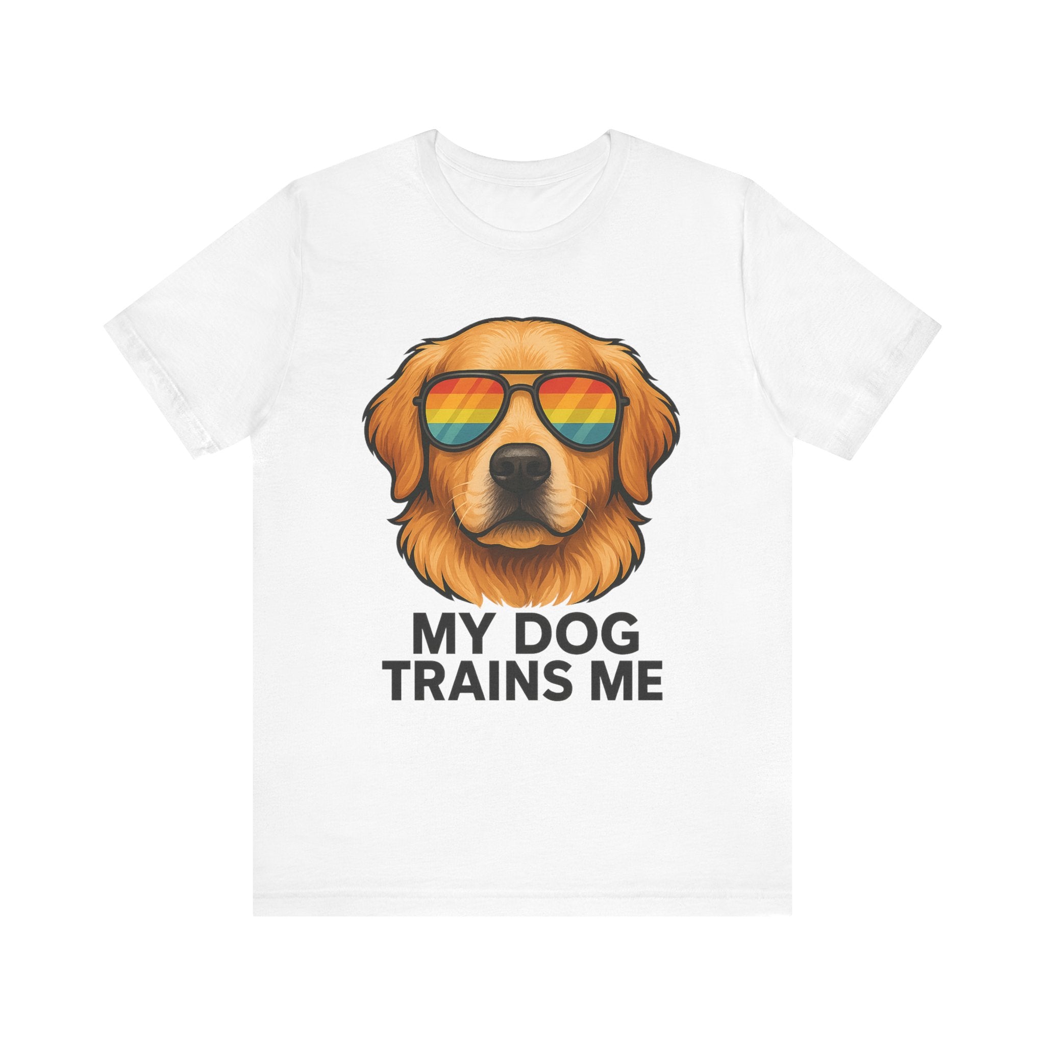 My Dog Trains Me T-Shirt | Funny Golden Retriever Tee for Dog Lovers