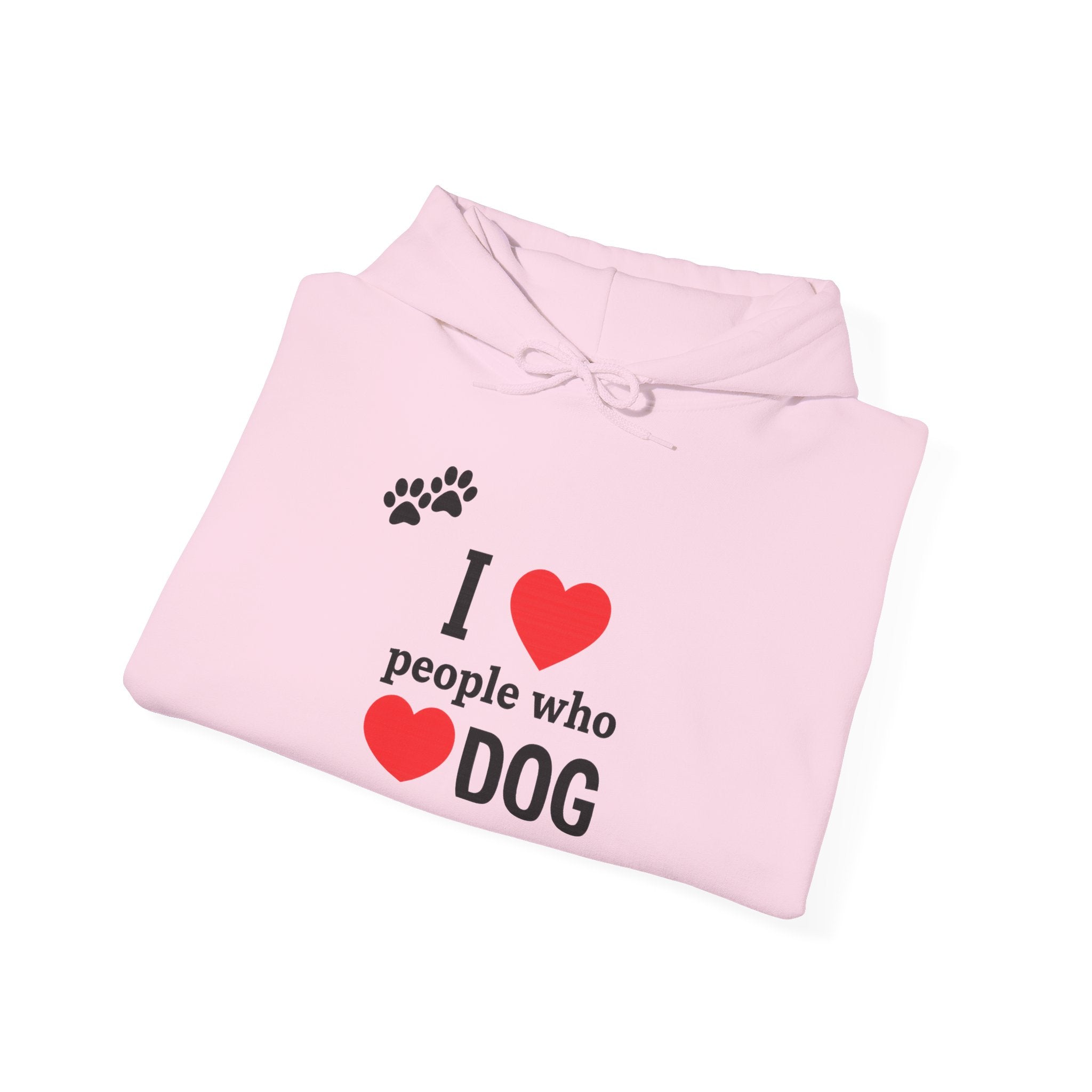 Dog Lover Hoodie | I Love People Who Love Dogs Paw Print Sweatshirt