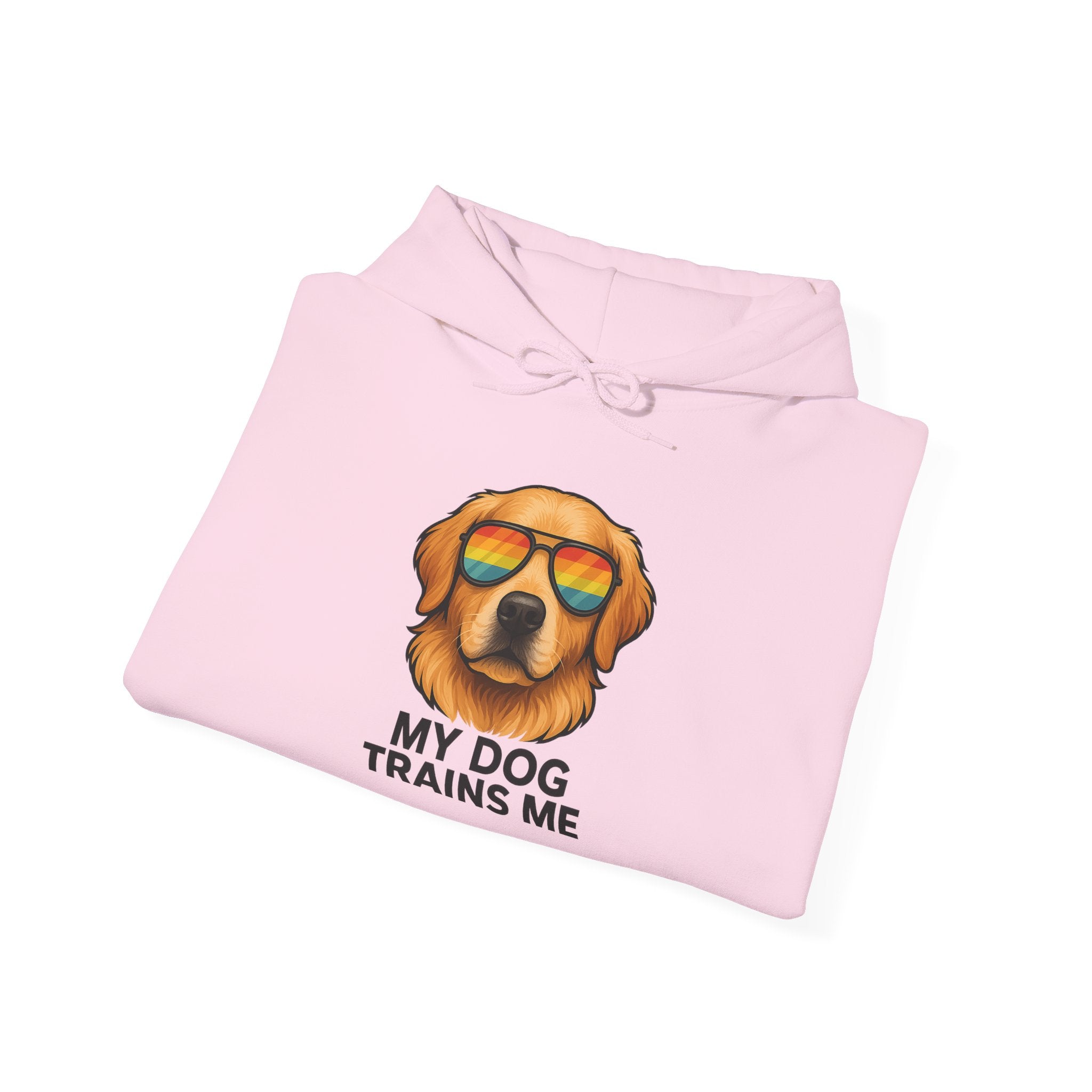 My Dog Trains Me Hoodie | Funny Golden Retriever Sweatshirt for Dog Lovers