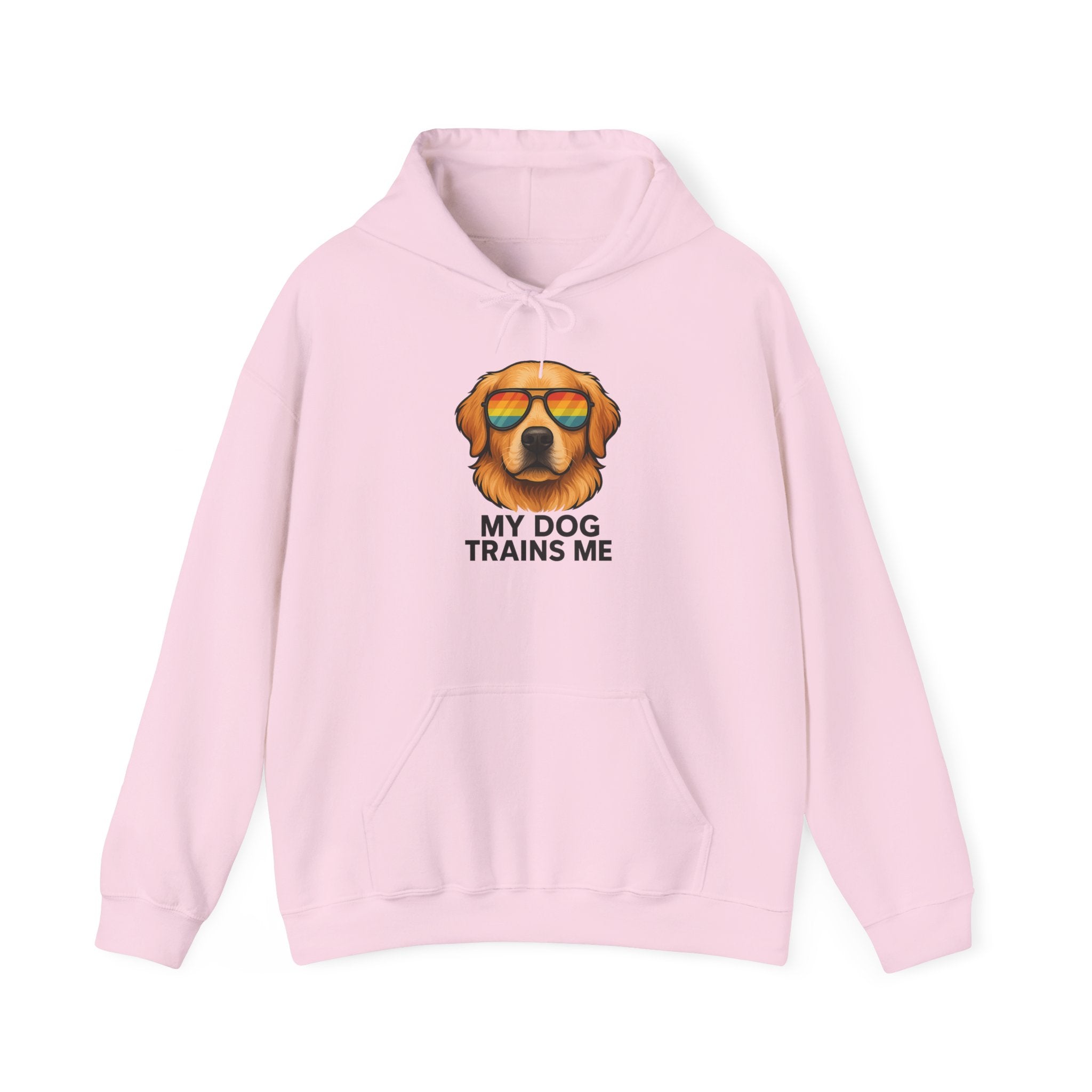My Dog Trains Me Hoodie | Funny Golden Retriever Sweatshirt for Dog Lovers