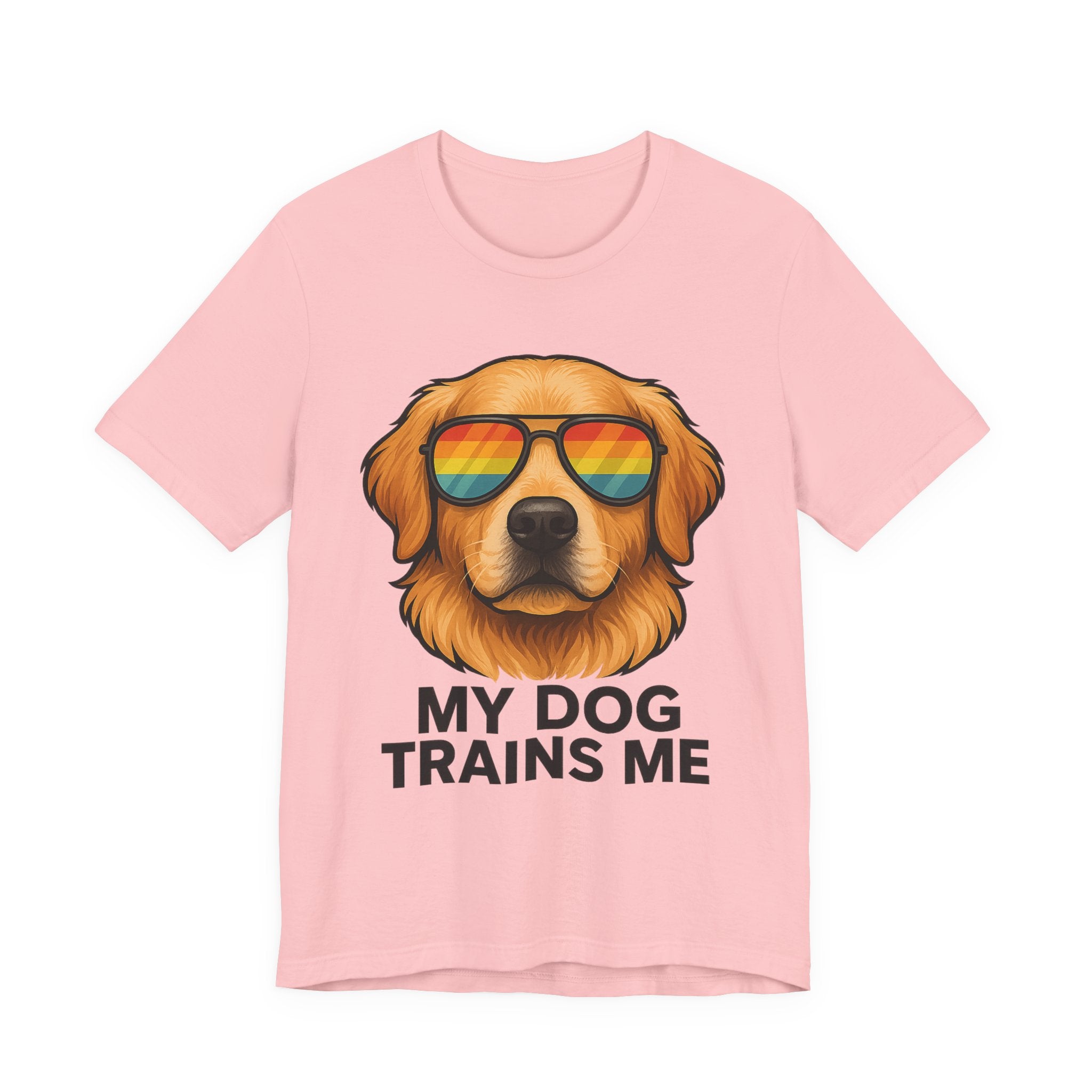 My Dog Trains Me T-Shirt | Funny Golden Retriever Tee for Dog Lovers