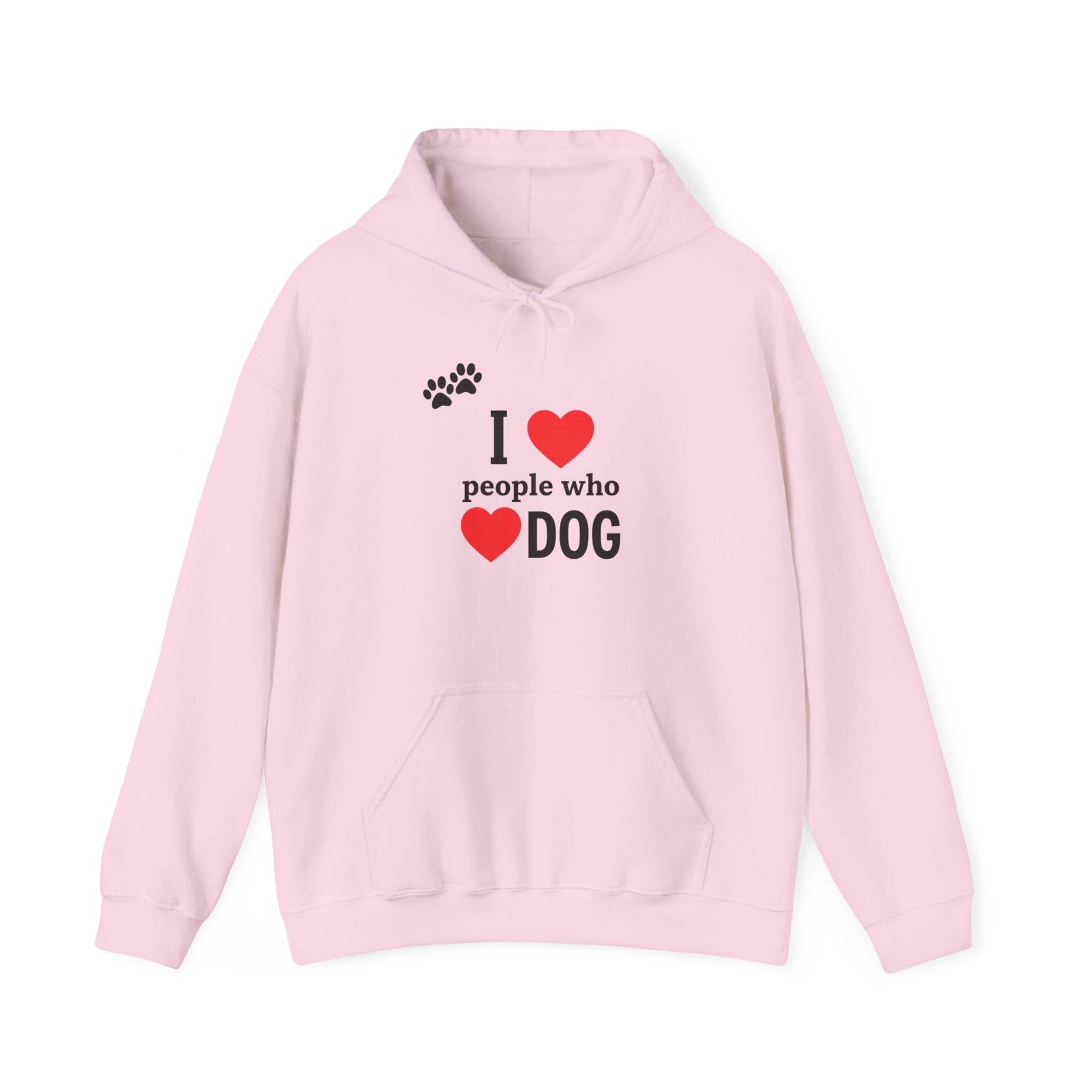 Dog Lover Hoodie | I Love People Who Love Dogs Paw Print Sweatshirt