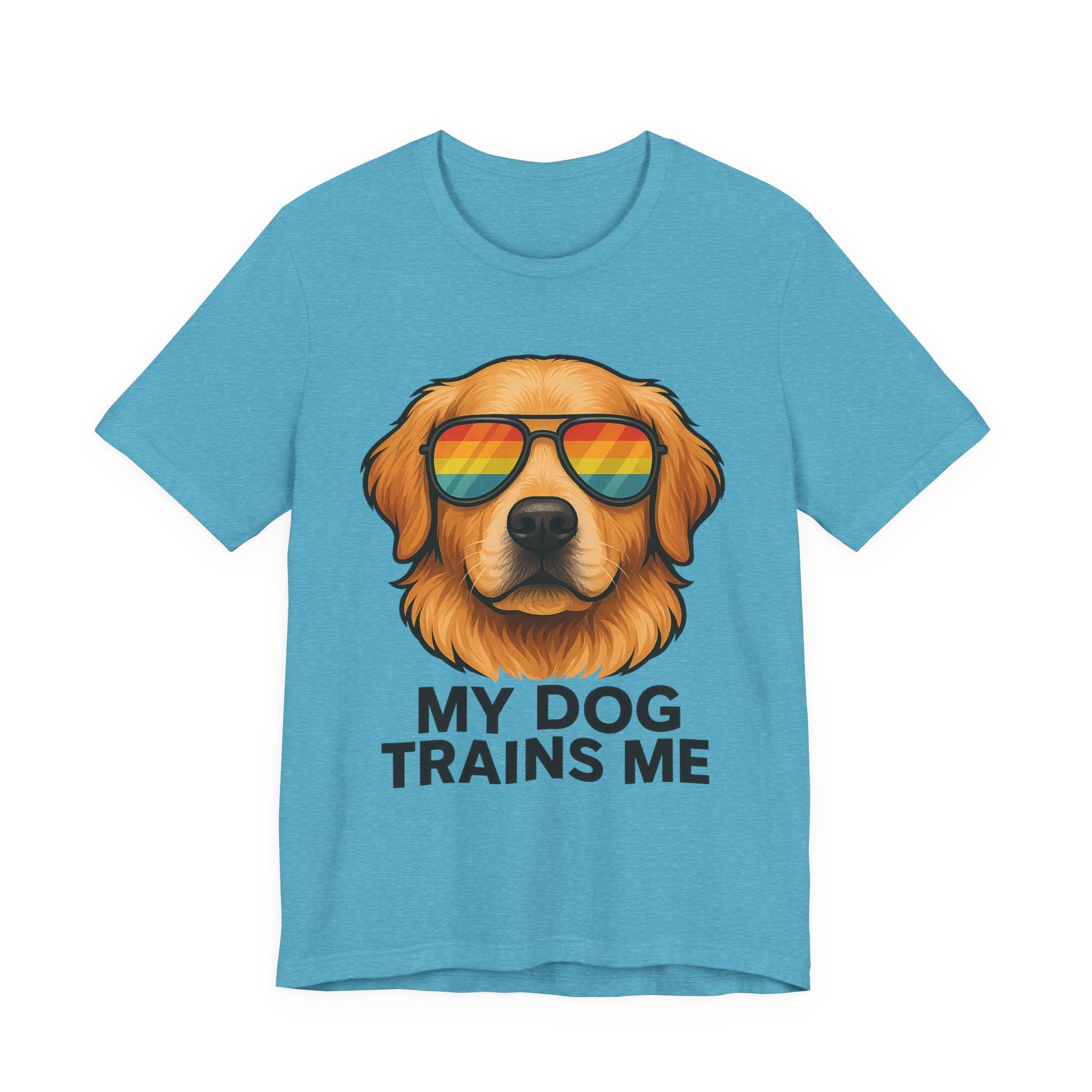 My Dog Trains Me T-Shirt | Funny Golden Retriever Tee for Dog Lovers