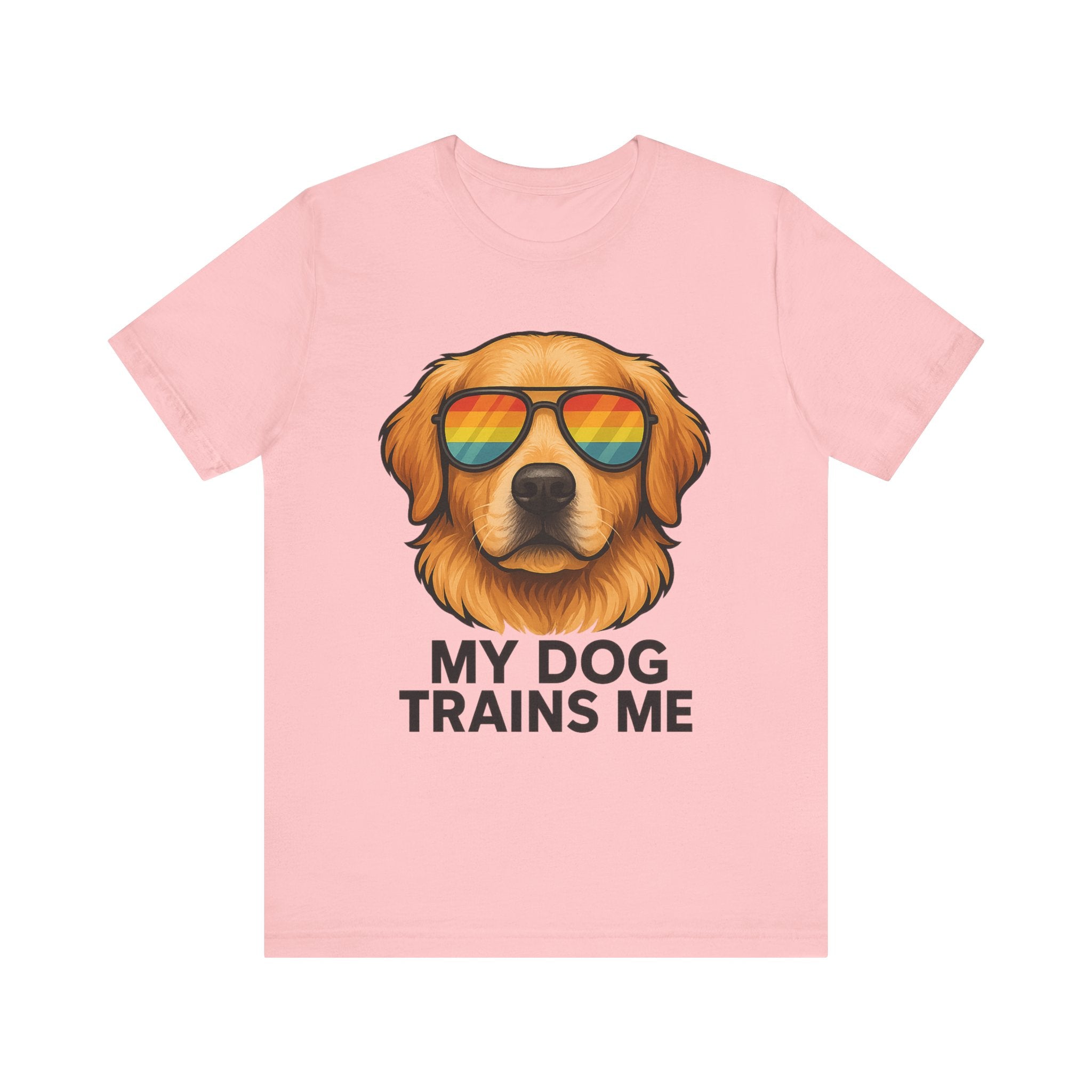 My Dog Trains Me T-Shirt | Funny Golden Retriever Tee for Dog Lovers