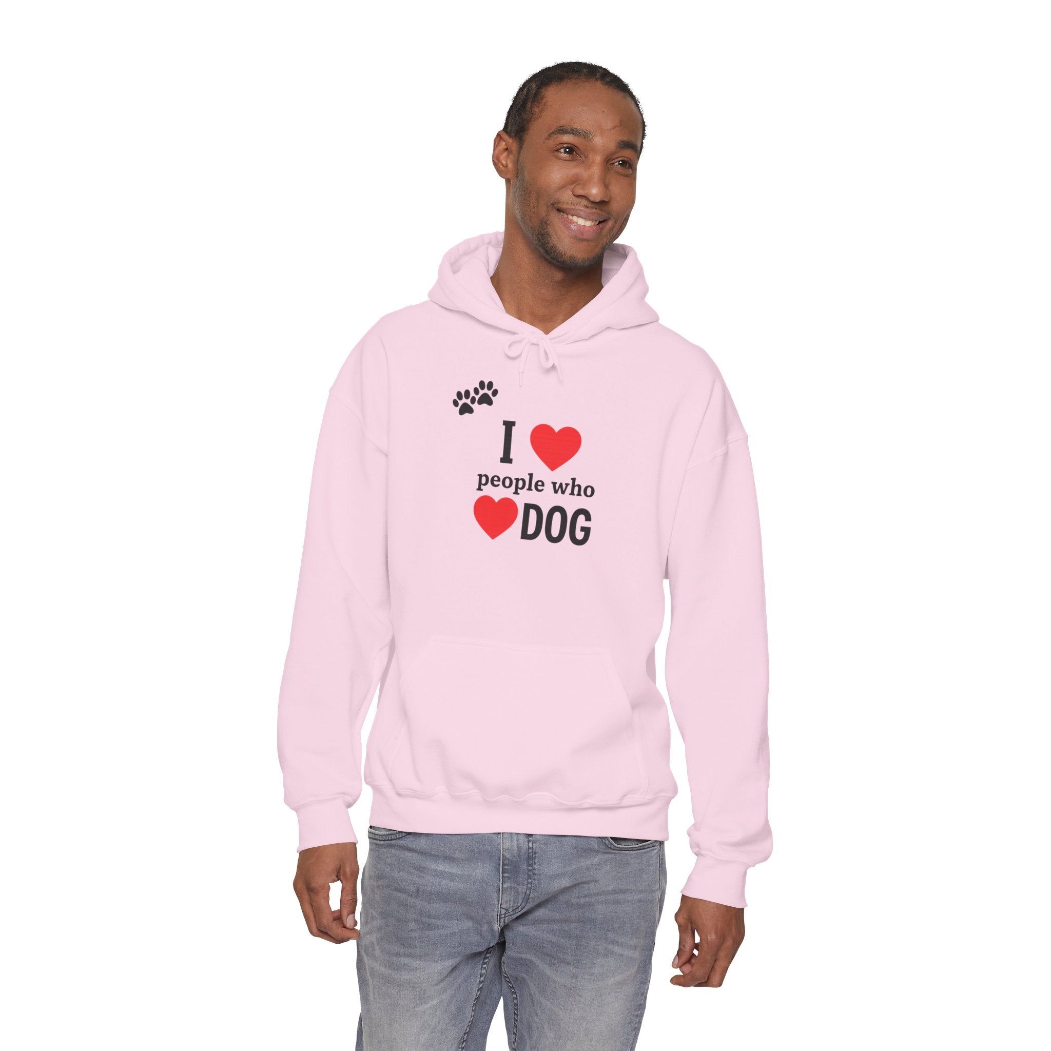 Dog Lover Hoodie | I Love People Who Love Dogs Paw Print Sweatshirt