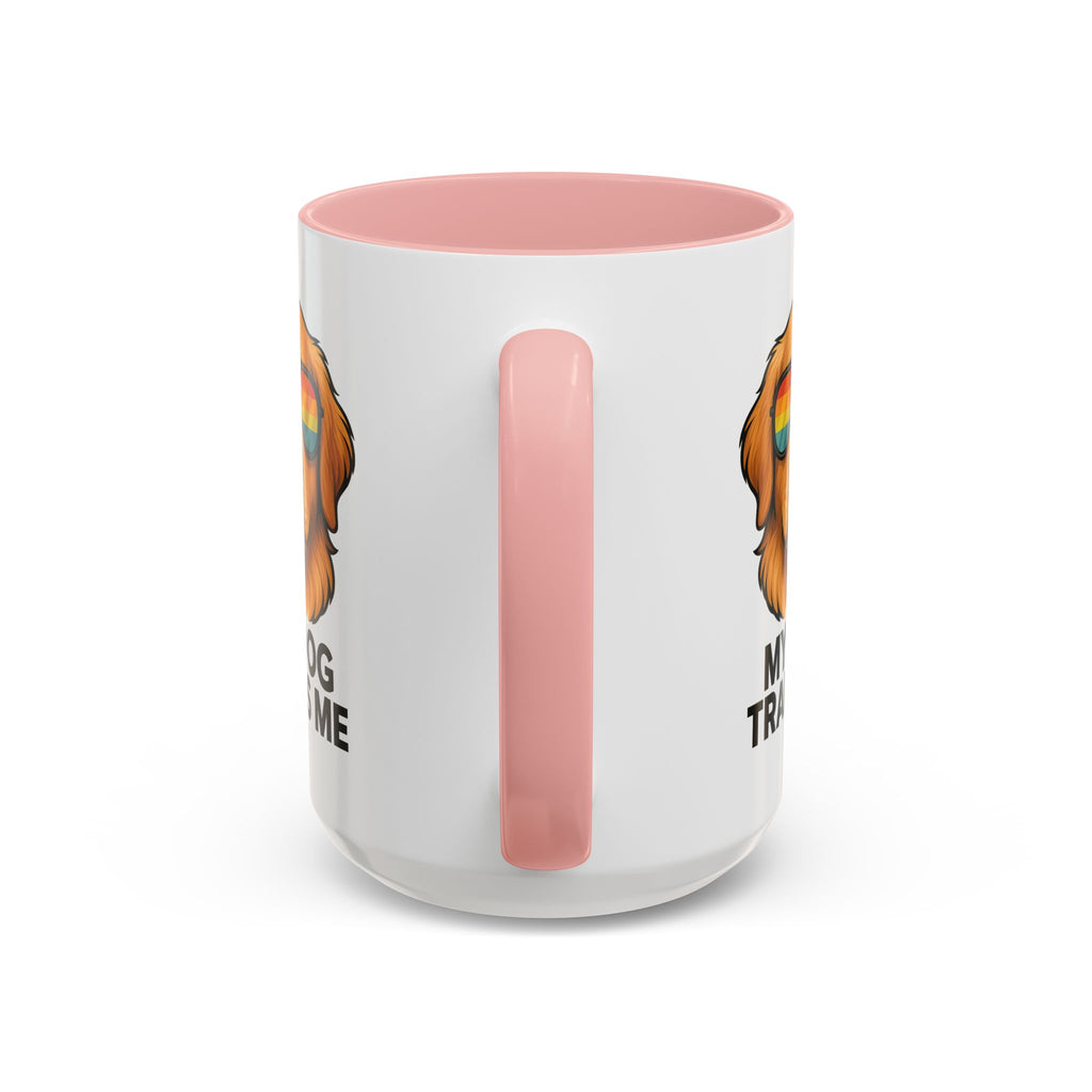 My Dog Trains Me Mug (15oz) | Funny Golden Retriever Coffee Cup | Dog Lover Gift