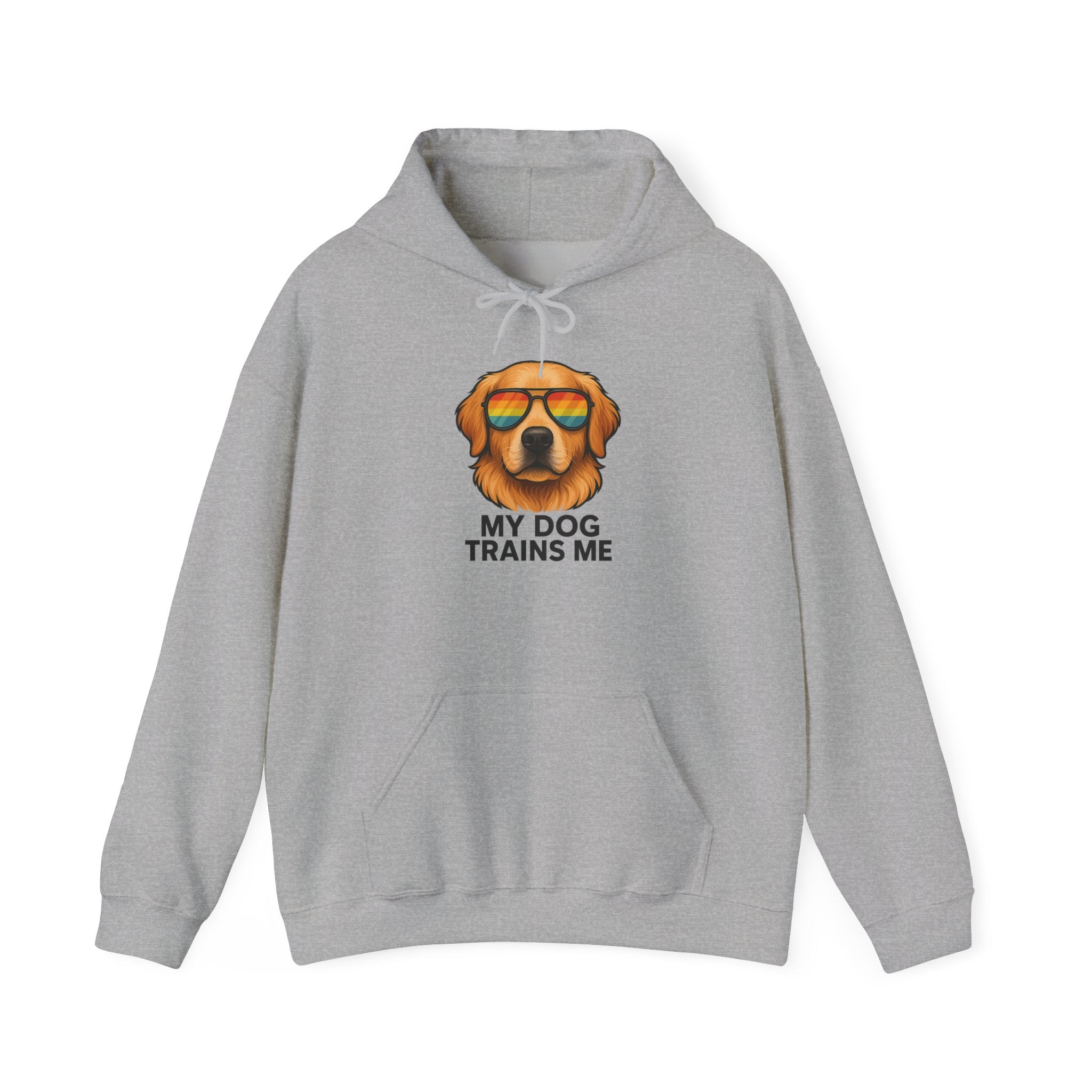 My Dog Trains Me Hoodie | Funny Golden Retriever Sweatshirt for Dog Lovers